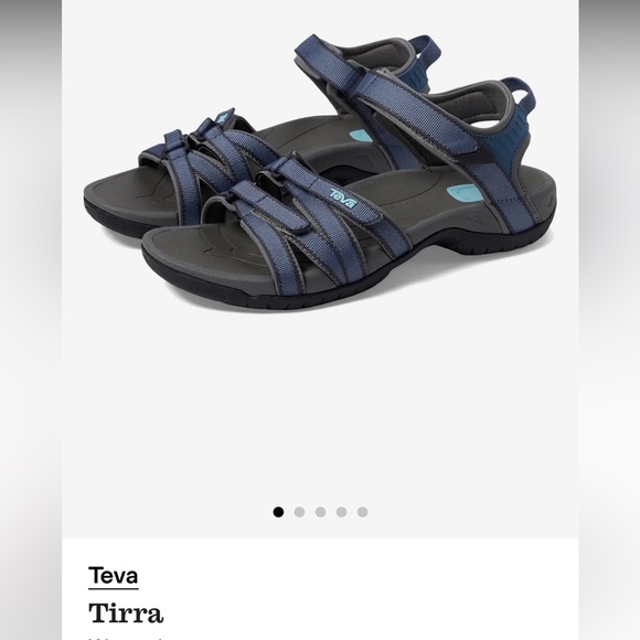 Teva Tirra sandals Bering blue hiking shoes women 7 outdoor Velcro strap navy - Picture 16 of 16